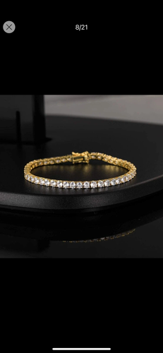 14k Gold plated tennis bracelet